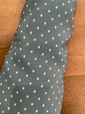 Teal Polka Dot dressy fabric